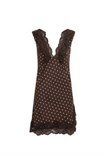 Load image into Gallery viewer, Rowie Annie Silk Mini Dress - Cacoa Spot
