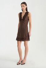 Load image into Gallery viewer, Rowie Annie Silk Mini Dress - Cacoa Spot