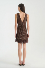 Load image into Gallery viewer, Rowie Annie Silk Mini Dress - Cacoa Spot