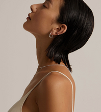 Load image into Gallery viewer, Kirstin Ash Wave Hoops - Silver