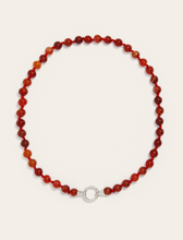 Load image into Gallery viewer, Soleil Soleil Eve Necklace - Red Carnelian Silver