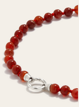 Load image into Gallery viewer, Soleil Soleil Eve Necklace - Red Carnelian Silver