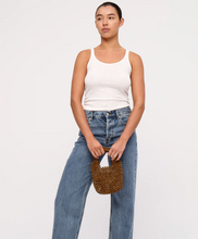 Load image into Gallery viewer, Zulu &amp; Zephyr Small Beaded Bucket Bag - Walnut