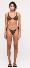 Load image into Gallery viewer, Zulu &amp; Zephyr Triangle Top Brown Stripe