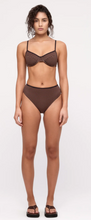 Load image into Gallery viewer, Zulu &amp; Zephyr Waisted Full Brief - Brown Stripe