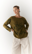 Load image into Gallery viewer, Kinga Csilla Peace Raw LS Tee