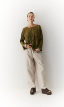 Load image into Gallery viewer, Kinga Csilla Peace Raw LS Tee