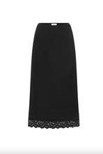 Load image into Gallery viewer, Rowie Marina Silk Midi Skirt - Noir