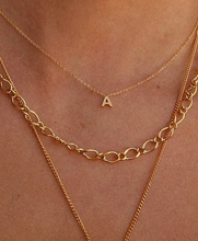 Load image into Gallery viewer, By Barny Petite Initial Necklace - Gold