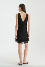 Load image into Gallery viewer, Rowie Annie Silk Mini Dress - Noir
