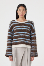 Load image into Gallery viewer, Arcaa Lucca Sweater - Espresso &amp; Blue