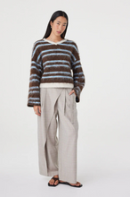 Load image into Gallery viewer, Arcaa Lucca Sweater - Espresso &amp; Blue