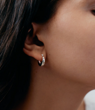Load image into Gallery viewer, Kirstin Ash Glow Hoops Small - Silver