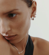 Load image into Gallery viewer, Kirstin Ash Rise Hoops - Silver