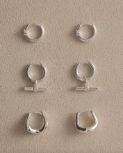 Load image into Gallery viewer, Kirstin Ash Rise Hoops - Silver