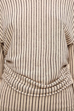 Load image into Gallery viewer, Zulu &amp; Zephyr Natural Pin Stripe Semi Sheer Knit Top
