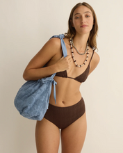 Load image into Gallery viewer, Soleil Soleil Towelling Bucket Bag - Solstice Tide