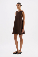 Load image into Gallery viewer, Nude Lucy Nemi Linen Dress - Chocolate
