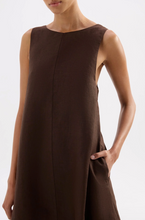 Load image into Gallery viewer, Nude Lucy Nemi Linen Dress - Chocolate