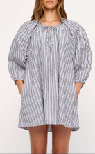 Load image into Gallery viewer, Zulu &amp; Zephyr Blue Pin Stripe Poplin Mini Dress