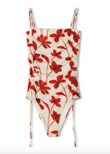 Load image into Gallery viewer, Zulu &amp; Zephyr Ruby Floral Gathered Onepiece