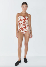 Load image into Gallery viewer, Zulu &amp; Zephyr Ruby Floral Gathered Onepiece
