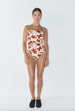 Load image into Gallery viewer, Zulu &amp; Zephyr Ruby Floral Gathered Onepiece