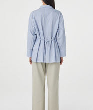 Load image into Gallery viewer, Arcaa Blair Shirt - Blue Taupe Stripe