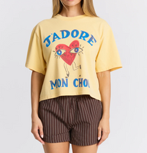 Load image into Gallery viewer, Maku The Label J’adore Mon Chou Boxy Crop Tee