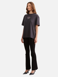 Ena Pelly Luna Oversized Tee Racer Black