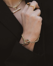 Load image into Gallery viewer, F&amp;H Mixed Fob Chain Bracelet