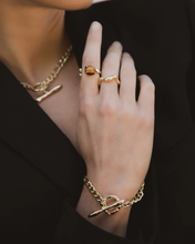 Load image into Gallery viewer, F&amp;H Mixed Fob Chain Bracelet