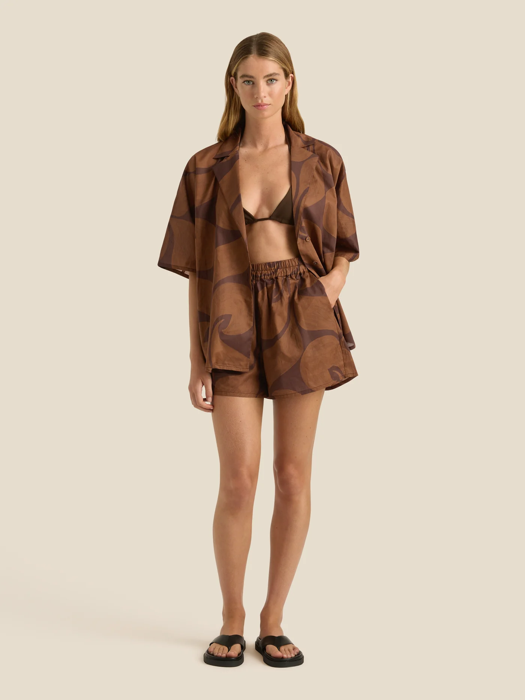 Soleil Soleil Overswim Set - Wave Umber