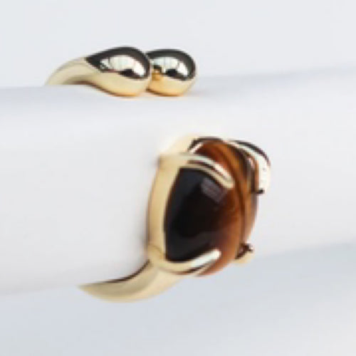 F+H Accord Gemstone Ring - Tigers Eye