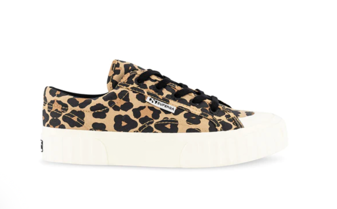 Leopard sales print superga