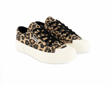 Load image into Gallery viewer, Superga 2630 Stripe Padded Print Leopard